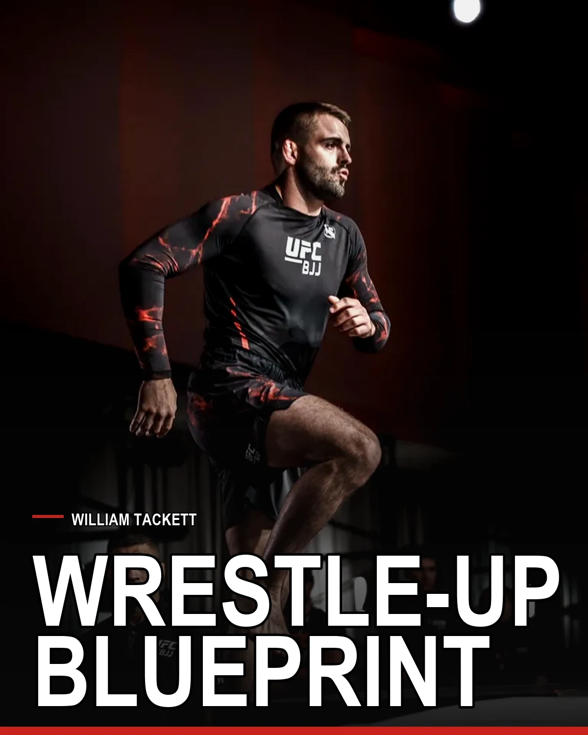 William Tackett grappling during a competition match.